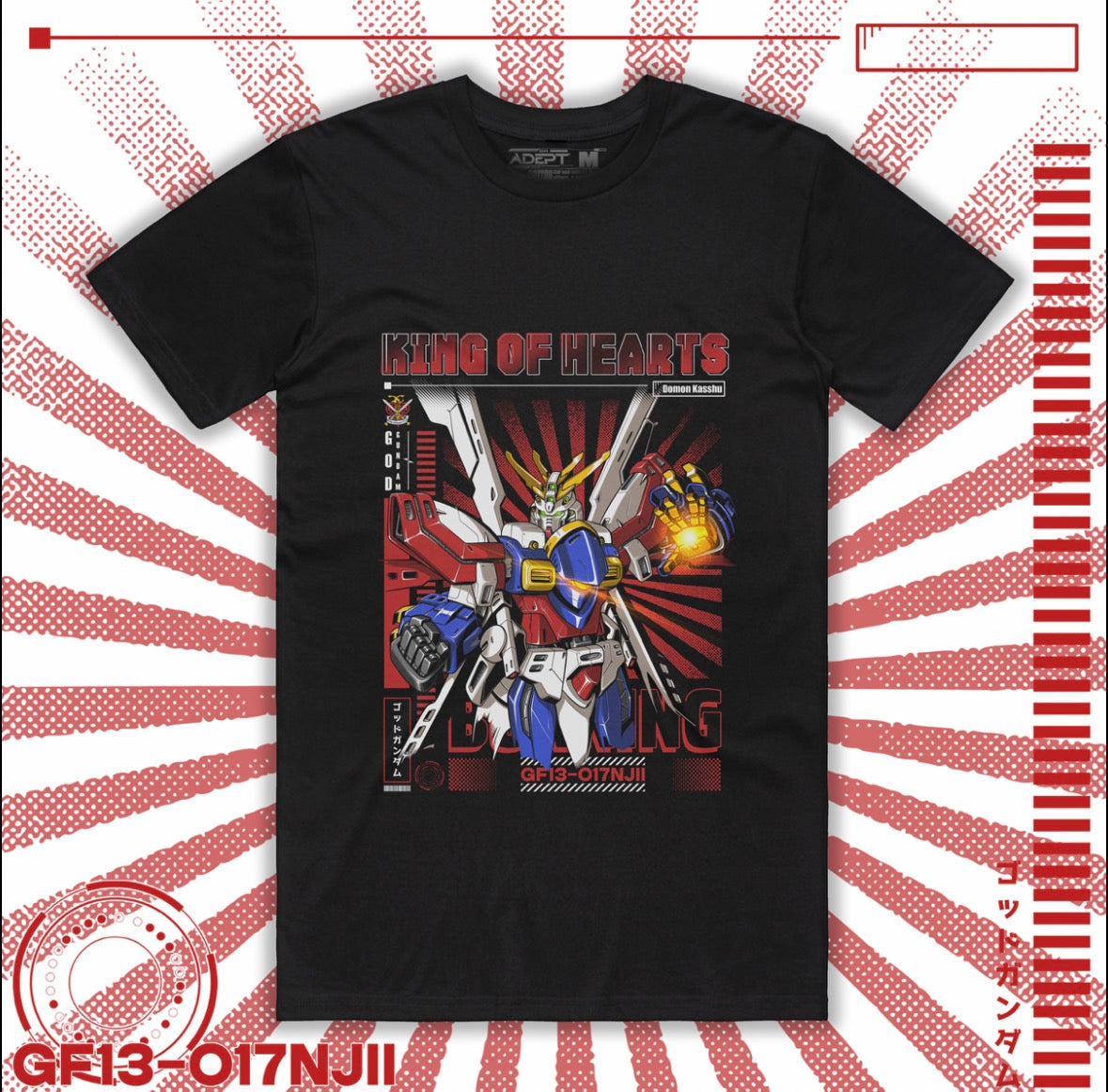King of Hearts Unit Tee T-Shirt - Adept 2.0 Series Apparel *LIMITED TIME - FREE SHIPPING*