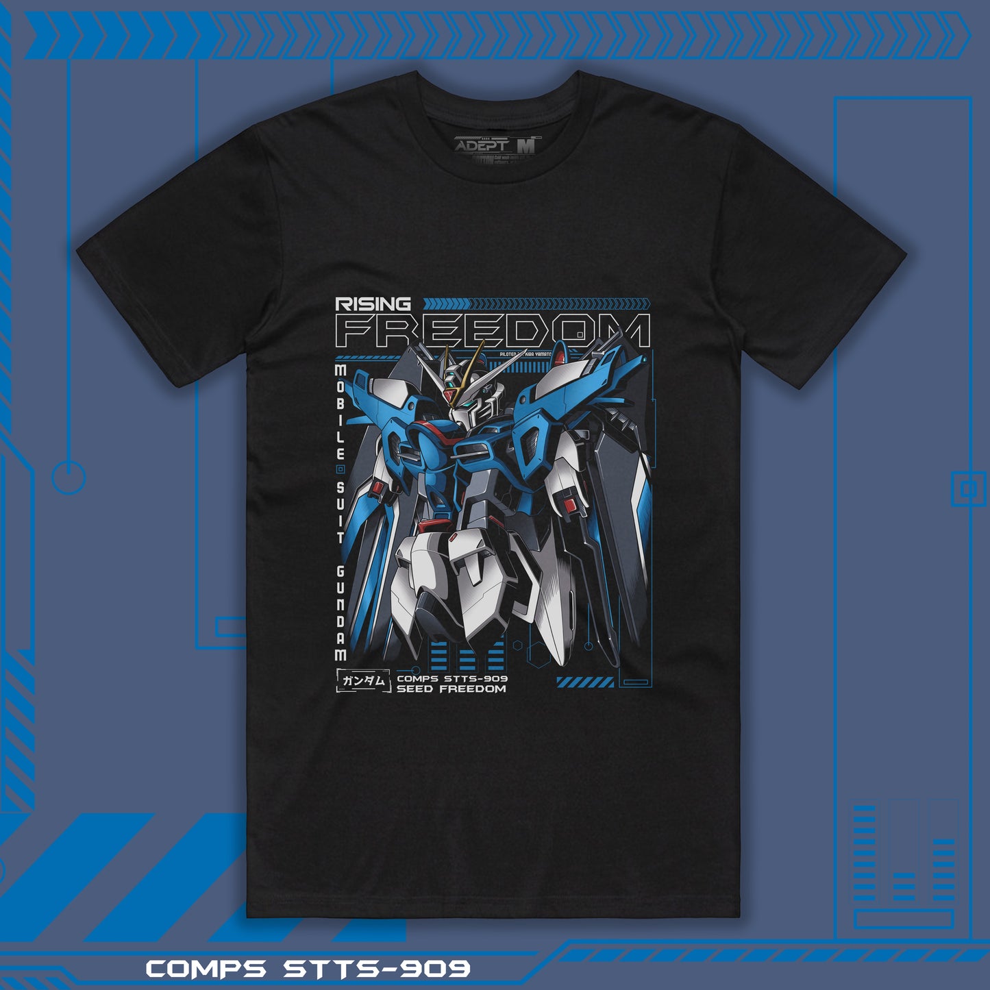 Rising Freedom Unit Tee T-Shirt - Adept 2.0 Series Apparel