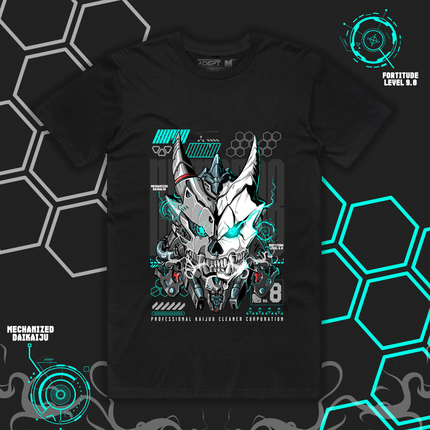 Mechanized Daikaiju Tee T-Shirt - Adept 2.0 Series Apparel