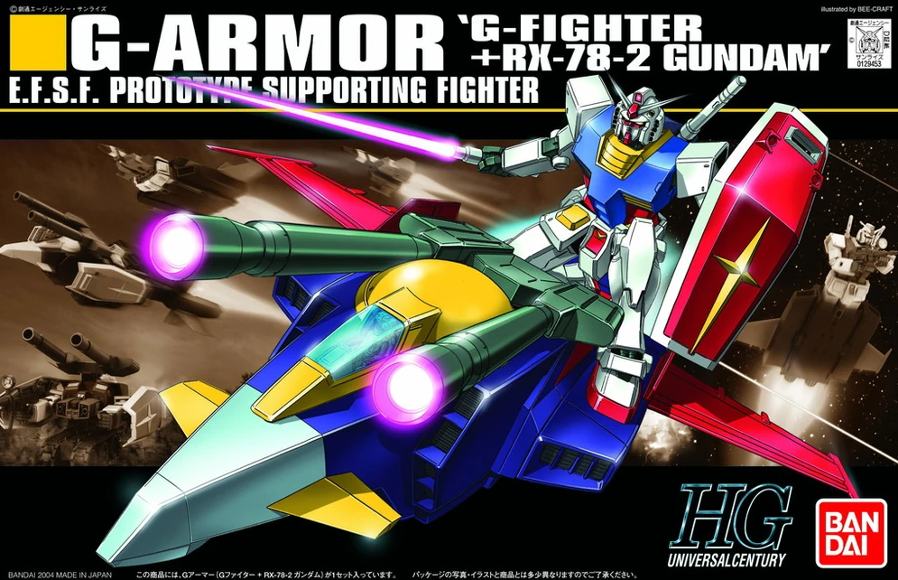 HGUC High Grade Universal Century 1/144 G-Armor (RX-78-2 Gundam + G-Fighter)